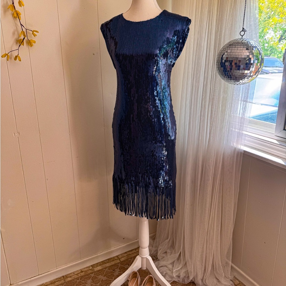 “Joie” Flapper Style Sequins Cocktail Dress